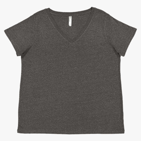 LAT Women's Curvy Collection Fine Jersey V-Neck Tee 3817 Women's Curvy Collection Fine Jersey V-Neck Tee Thumbnail