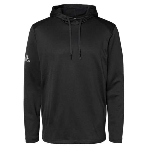 Adidas Men's Textured Mixed Media Midweight Hooded Sweatshirt A530 Men's Textured Mixed Media Midweight Hooded Sweatshirt Thumbnail