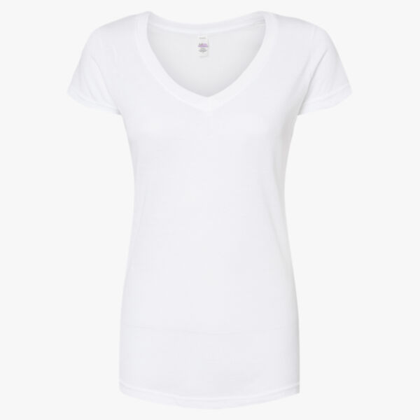 Tultex Women's Poly-Rich V-Neck T-Shirt 244 Women's Poly-Rich V-Neck T-Shirt Thumbnail