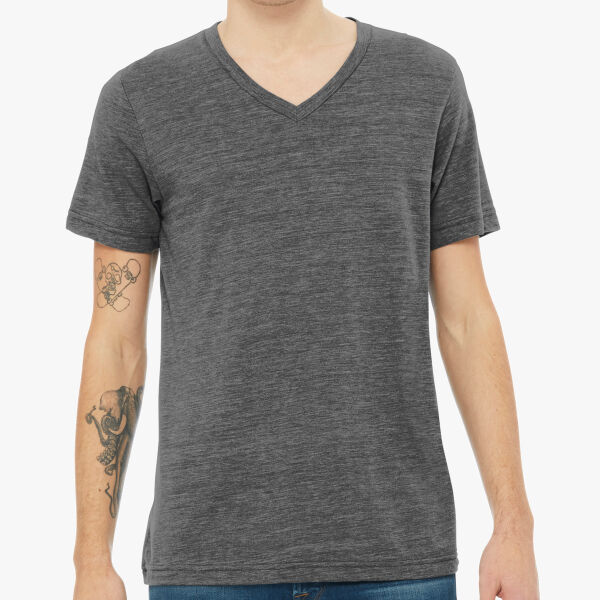 Bella + Canvas Unisex Textured Jersey V Neck Tee BC3655 Unisex Textured Jersey V Neck Tee Thumbnail