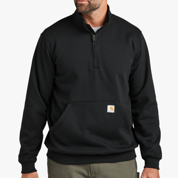 Carhartt Midweight 1/4 Zip Mock Neck Sweatshirt CT105294 Midweight 1/4 Zip Mock Neck Sweatshirt Thumbnail