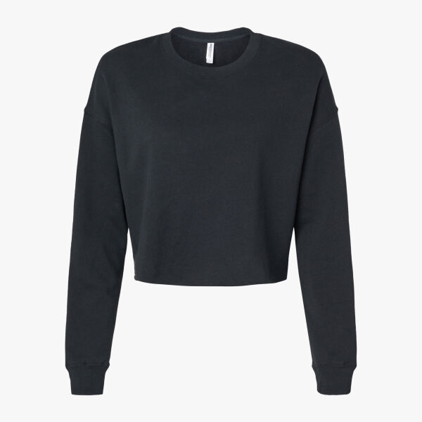 Women's Lightweight Crop Crewneck Sweatshirt Thumbnail