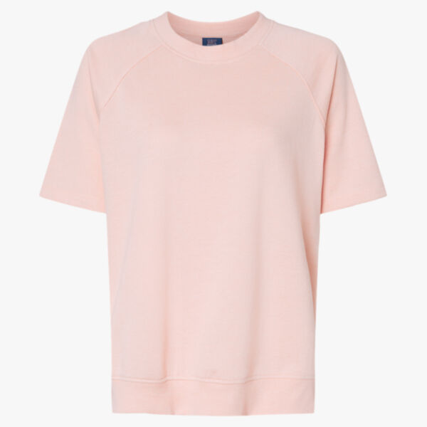 Women's French Terry Short Sleeve Crewneck Sweatshirt Thumbnail