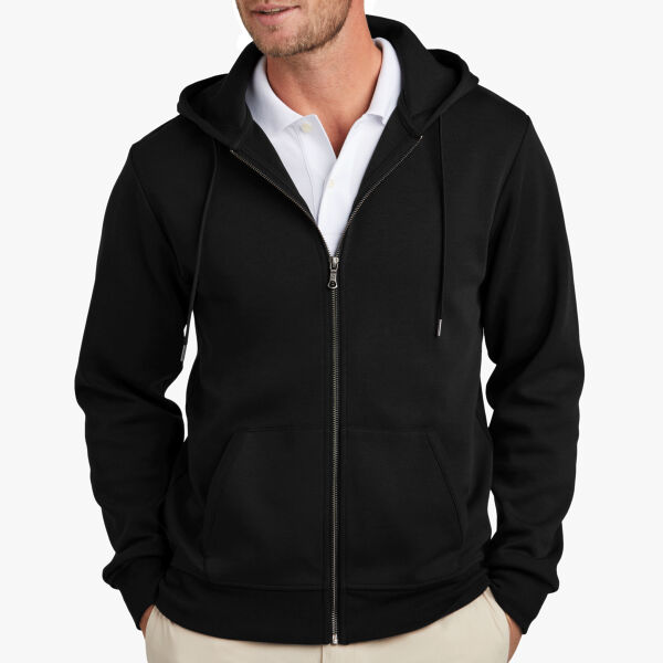 Brooks Brothers Double Knit Full Zip Hoodie BB18208 Double Knit Full Zip Hoodie Thumbnail