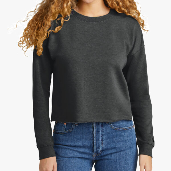 New Era Women's Tri Blend Fleece Crop Crew LNEA514 Women's Tri Blend Fleece Crop Crew Thumbnail