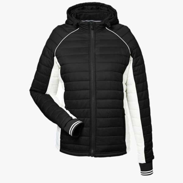 Nautica Women's l Mile Hooded Puffer Jacket N17187 Women's l Mile Hooded Puffer Jacket Thumbnail
