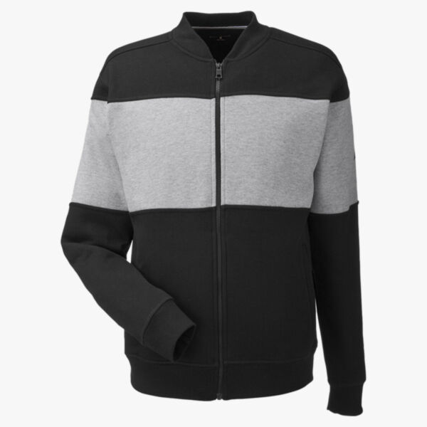 Unisex Anchor Fleece Colorblocked Bomber Jacket Thumbnail