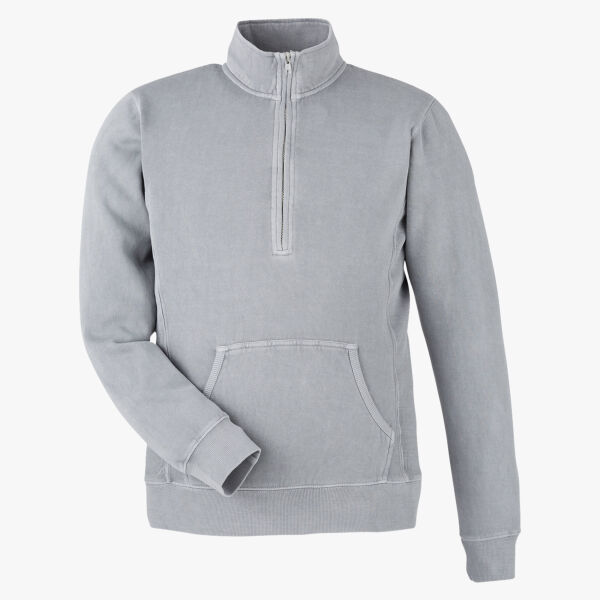 Unisex Pigment-Dyed Fleece Quarter-Zip Pullover Thumbnail