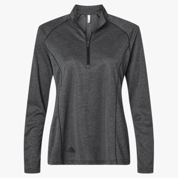 Adidas Women's Space Dyed Quarter-Zip Pullover A594 Women's Space Dyed Quarter-Zip Pullover Thumbnail