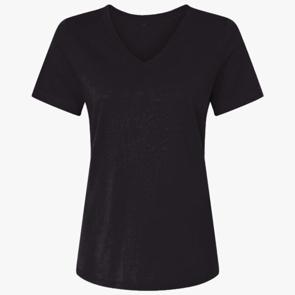 Women's USA-Made Fine Jersey V-Neck T-Shirt Thumbnail