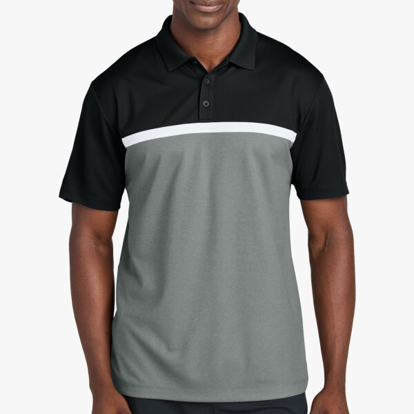 Sport Tek UV Micropique Colorblock Polo ST741 UV Micropique Colorblock Polo Thumbnail