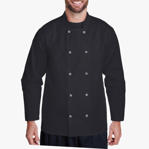 Unisex Ten Studded Front Chef Coat Thumbnail