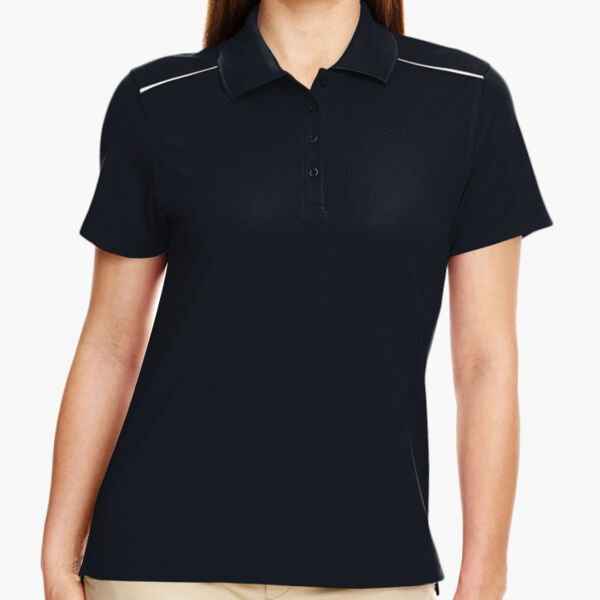 Women's Radiant Performance Piqué Polo with Reflective Piping Thumbnail