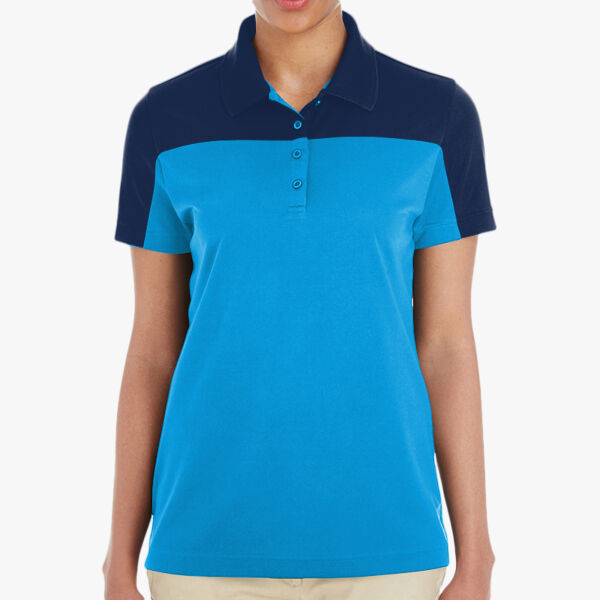 Core 365 Women's Balance Colorblock Performance Piqué Polo CE101W Women's Balance Colorblock Performance Piqué Polo Thumbnail