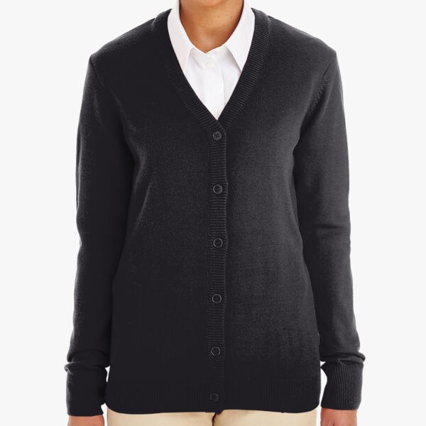 Harriton Women's Pilbloc V-Neck Button Cardigan Sweater M425W Women's Pilbloc V-Neck Button Cardigan Sweater Thumbnail