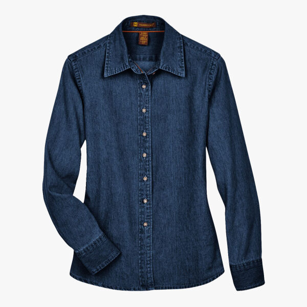 Harriton Women's Denim Shirt M550W Women's Denim Shirt Thumbnail