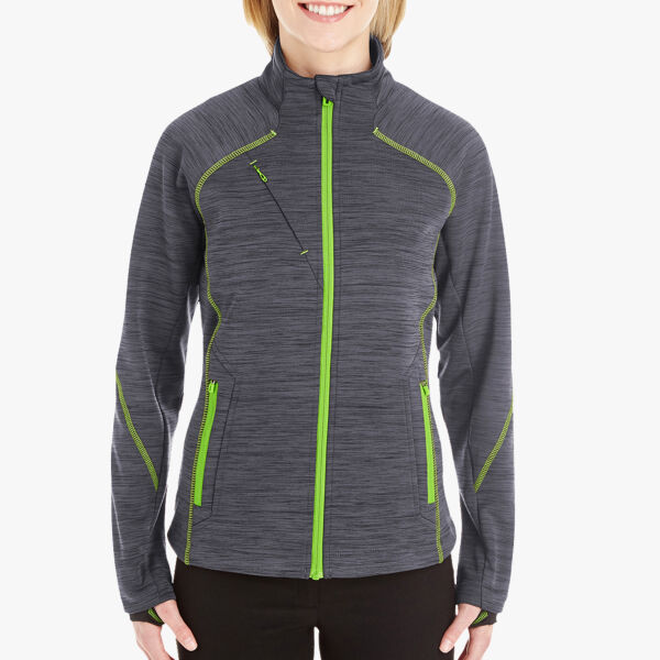 North End Women's Flux Mélange Bonded Fleece Jacket 78697 Women's Flux Mélange Bonded Fleece Jacket Thumbnail