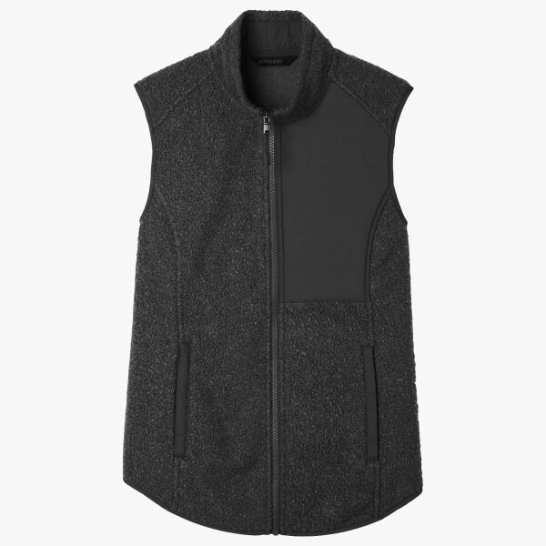 North End Women's Aura Sweater Fleece Vest NE714W Women's Aura Sweater Fleece Vest Thumbnail