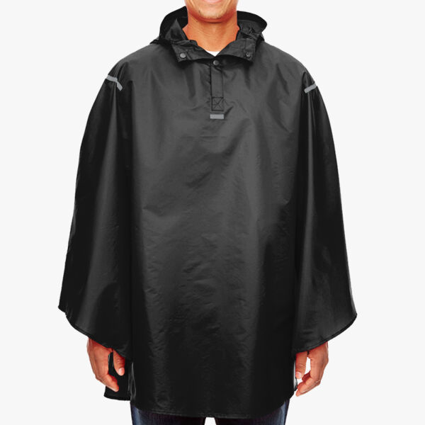 Team 365 Unisex Zone Protect Packable Poncho TT71 Unisex Zone Protect Packable Poncho Thumbnail