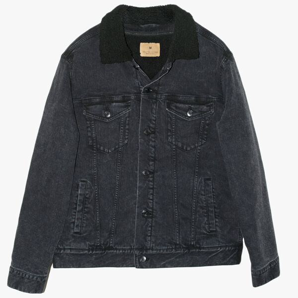 Threadfast Apparel Unisex Sherpa-Lined Denim Jacket 372J Unisex Sherpa-Lined Denim Jacket Thumbnail