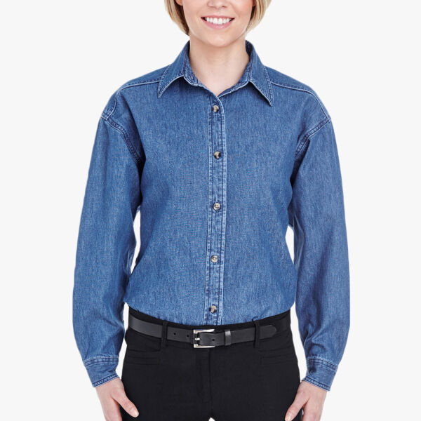UltraClub Women's Cypress Denim 8966 Women's Cypress Denim Thumbnail