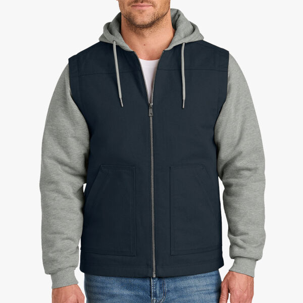 CornerStone Duck Fleece Full Zip Hooded Jacket CSJ42 Duck Fleece Full Zip Hooded Jacket Thumbnail