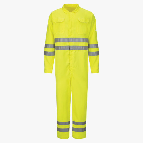 Men's Tall Hi-Vis Deluxe Coverall with Reflective Trim - CoolTouch® 2 - 7 oz. Thumbnail