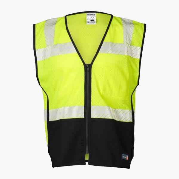 Unisex Premium Black Series® FR Black Bottom Mesh Vest Thumbnail