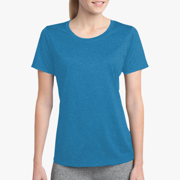 Sport Tek Women's Heather Contender Scoop Neck Tee LST360 Women's Heather Contender Scoop Neck Tee Thumbnail