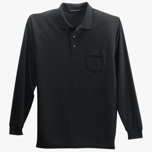 Port Authority Long Sleeve Silk Touch Polo with Pocket K500LSP Long Sleeve Silk Touch Polo with Pocket Thumbnail