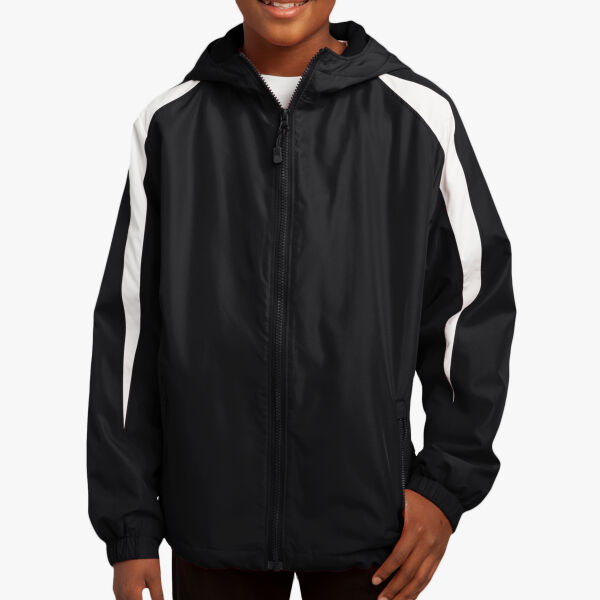 Sport Tek Youth Fleece Lined Colorblock Jacket YST81 Youth Fleece Lined Colorblock Jacket Thumbnail