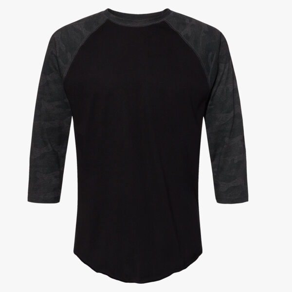 LAT Men's Baseball Fine Jersey Three-Quarter Sleeve Tee 6930 Men's Baseball Fine Jersey Three-Quarter Sleeve Tee Thumbnail