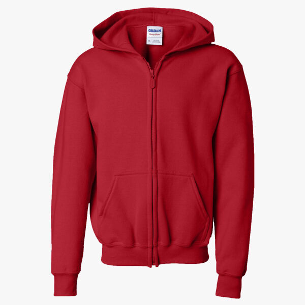 Gildan Youth Heavy Blend⢠Full-Zip Hooded Sweatshirt 18600B Youth Heavy Blend⢠Full-Zip Hooded Sweatshirt Thumbnail