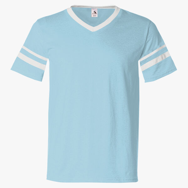 Augusta Sportswear V-Neck Jersey with Striped Sleeves 360 V-Neck Jersey with Striped Sleeves Thumbnail