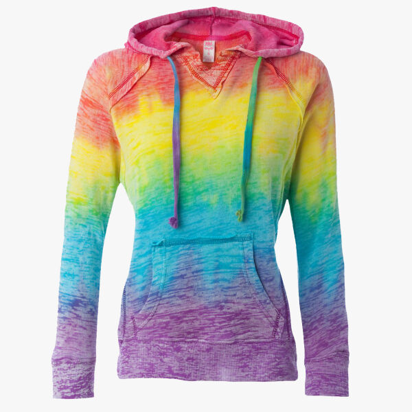 MV Sport Women’s Courtney Burnout V-Notch Hooded Sweatshirt W1162 Women’s Courtney Burnout V-Notch Hooded Sweatshirt Thumbnail