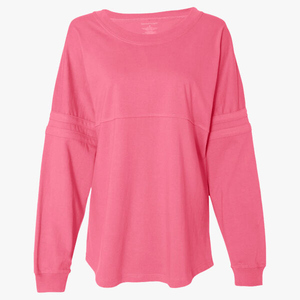Boxercraft Women's Jersey Pom Pom Long Sleeve T-Shirt T14 Women's Jersey Pom Pom Long Sleeve T-Shirt Thumbnail