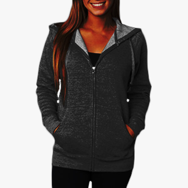 Independent Trading Co. Unisex Special Blend Raglan Full-Zip Hooded Sweatshirt PRM33SBZ Unisex Special Blend Raglan Full-Zip Hooded Sweatshirt Thumbnail