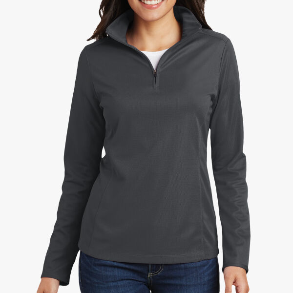 Port Authority Women's Pinpoint Mesh 1/2 Zip L806 Women's Pinpoint Mesh 1/2 Zip Thumbnail