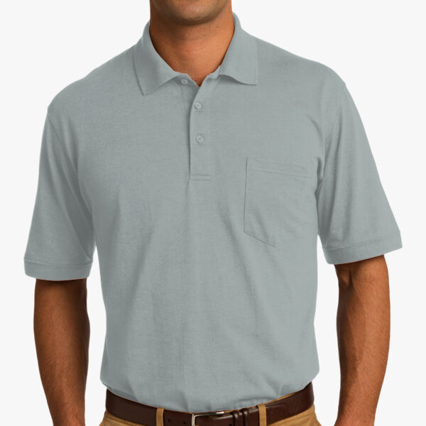 Port & Company Core Blend Jersey Knit Pocket Polo KP55P Core Blend Jersey Knit Pocket Polo Thumbnail
