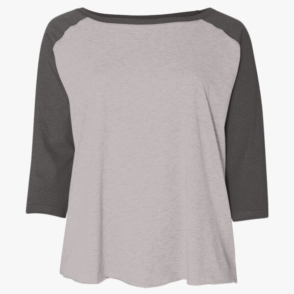 LAT Women's Curvy Collection Baseball Three-Quarter Sleeve Tee 3830 Women's Curvy Collection Baseball Three-Quarter Sleeve Tee Thumbnail