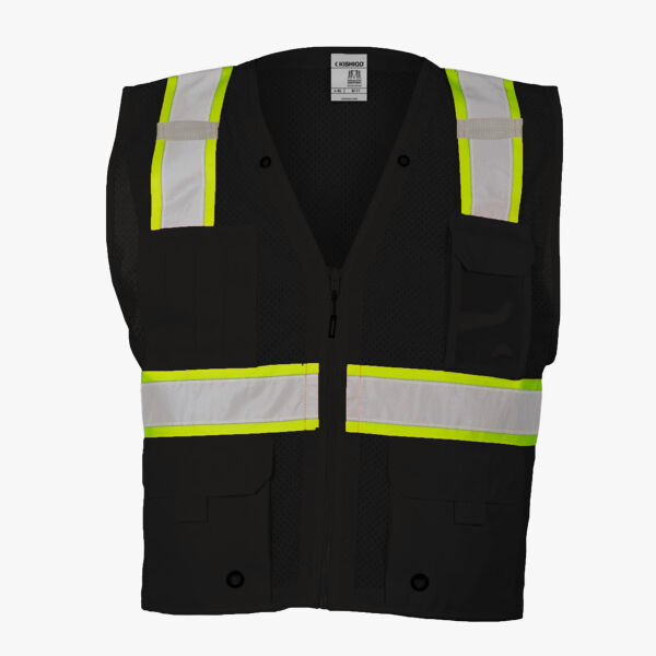 Kishigo Unisex EV Series® Enhanced Visibility Multi-Pocket Mesh Vest B100-111 Unisex EV Series® Enhanced Visibility Multi-Pocket Mesh Vest Thumbnail
