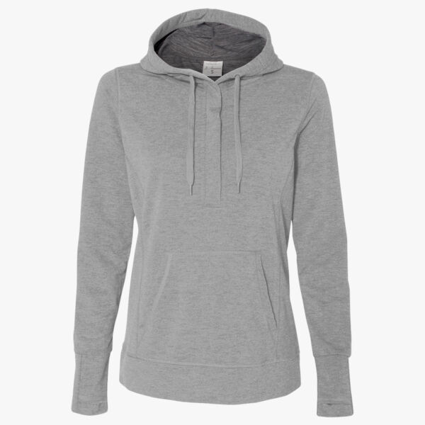 J. America Women’s Omega Stretch Snap-Placket Hooded Sweatshirt 8431 Women’s Omega Stretch Snap-Placket Hooded Sweatshirt Thumbnail