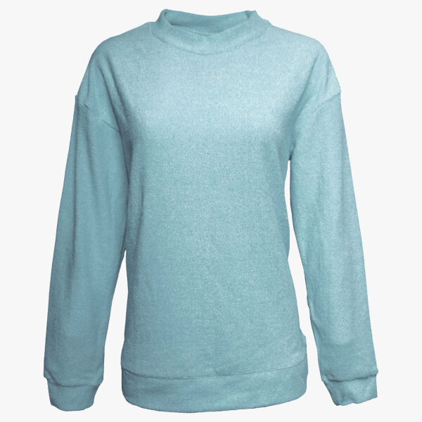 Women's Weekend Terry Mock Neck Pullover Thumbnail