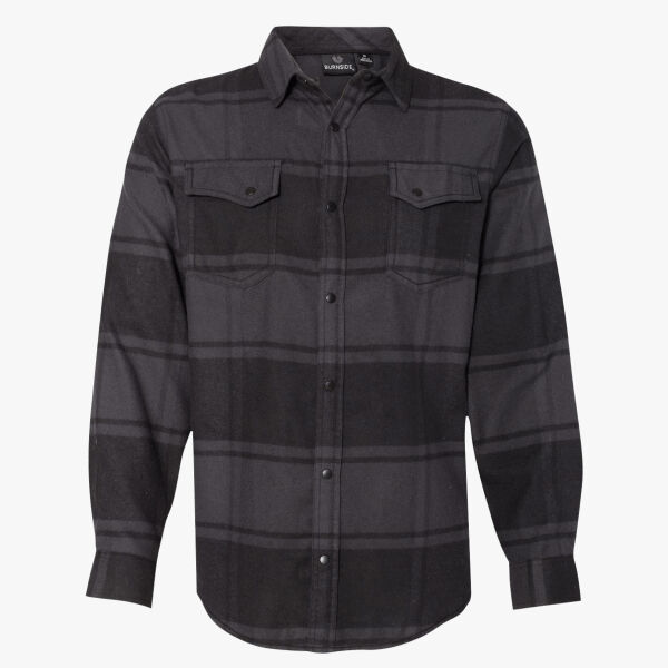 Men's Snap Front Plaid Flannel Shirt Thumbnail
