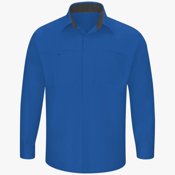 Red Kap Men's Tall Performance Plus Long Sleeve Shirt with OilBlok Technology SY32T Men's Tall Performance Plus Long Sleeve Shirt with OilBlok Technology Thumbnail