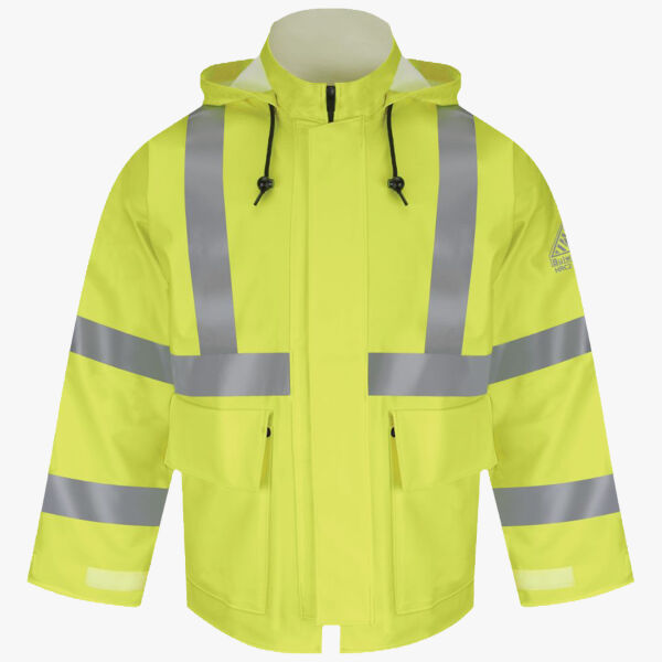 Bulwark Men's Hi-Visibility Flame-Resistant Rain Jacket JXN4 Men's Hi-Visibility Flame-Resistant Rain Jacket Thumbnail