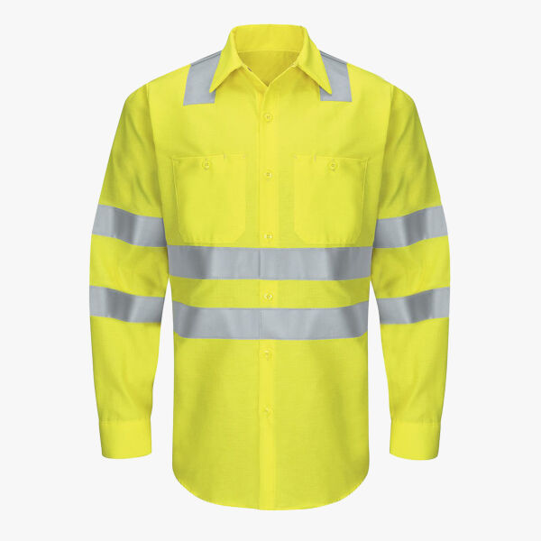 Red Kap Men's Tall Enhanced & Hi-Visibility Long Sleeve Work Shirt SY14T Men's Tall Enhanced & Hi-Visibility Long Sleeve Work Shirt Thumbnail