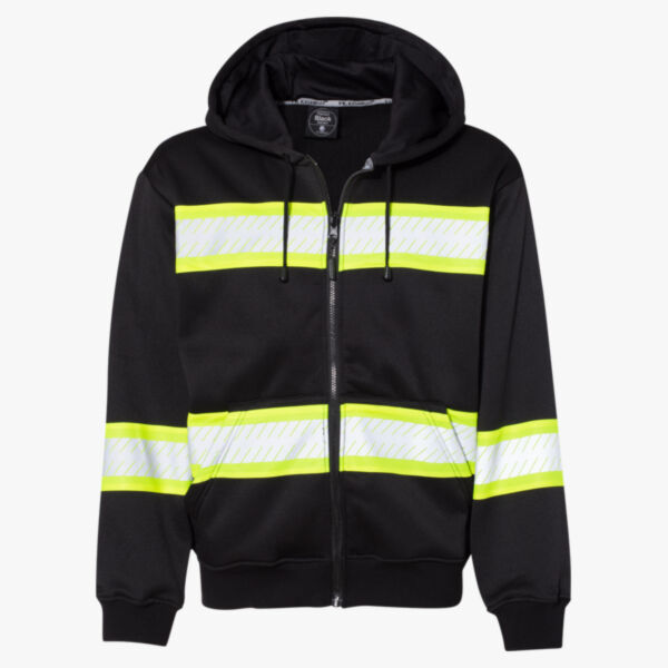 Men's EV Series® Enhanced Visibility Full-Zip Hooded Sweatshirt Thumbnail