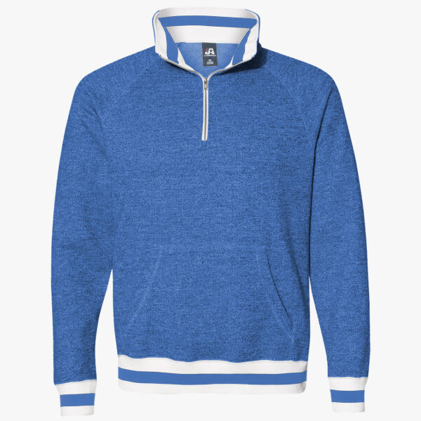 J. America Men's Peppered Fleece Quarter-Zip Sweatshirt 8703 Men's Peppered Fleece Quarter-Zip Sweatshirt Thumbnail