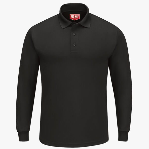 Men's Long Sleeve Performance Knit Polo Thumbnail